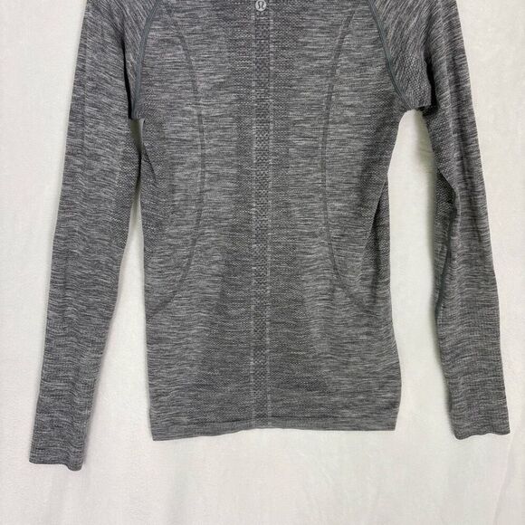 Lululemon Women's Grey Swiftly Tech Long Sleeve Workout Top Size 6 - Picture 7 of 10